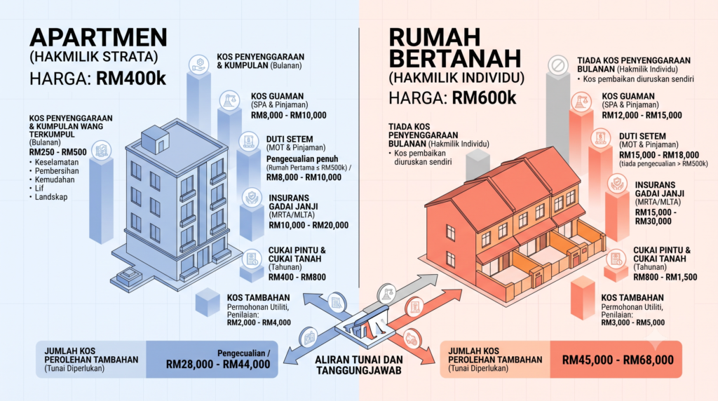 kos beli rumah pertama Malaysia